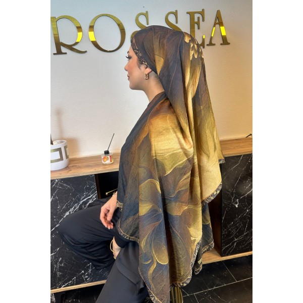 Desenli Bambu Şal 029K